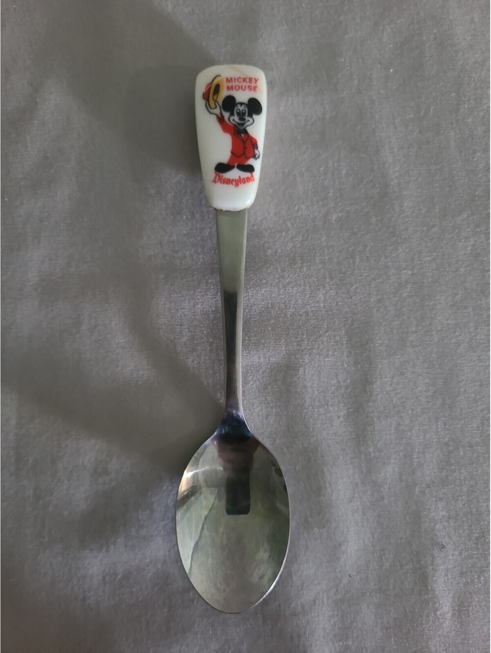 Vintage Disneyland Mickey Mouse Walt Disney Stainless Steel Spoon Japan
